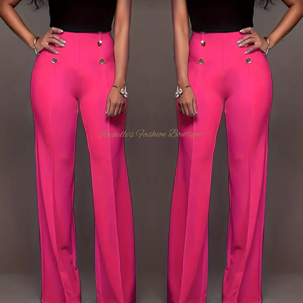 Pink Casual Pants