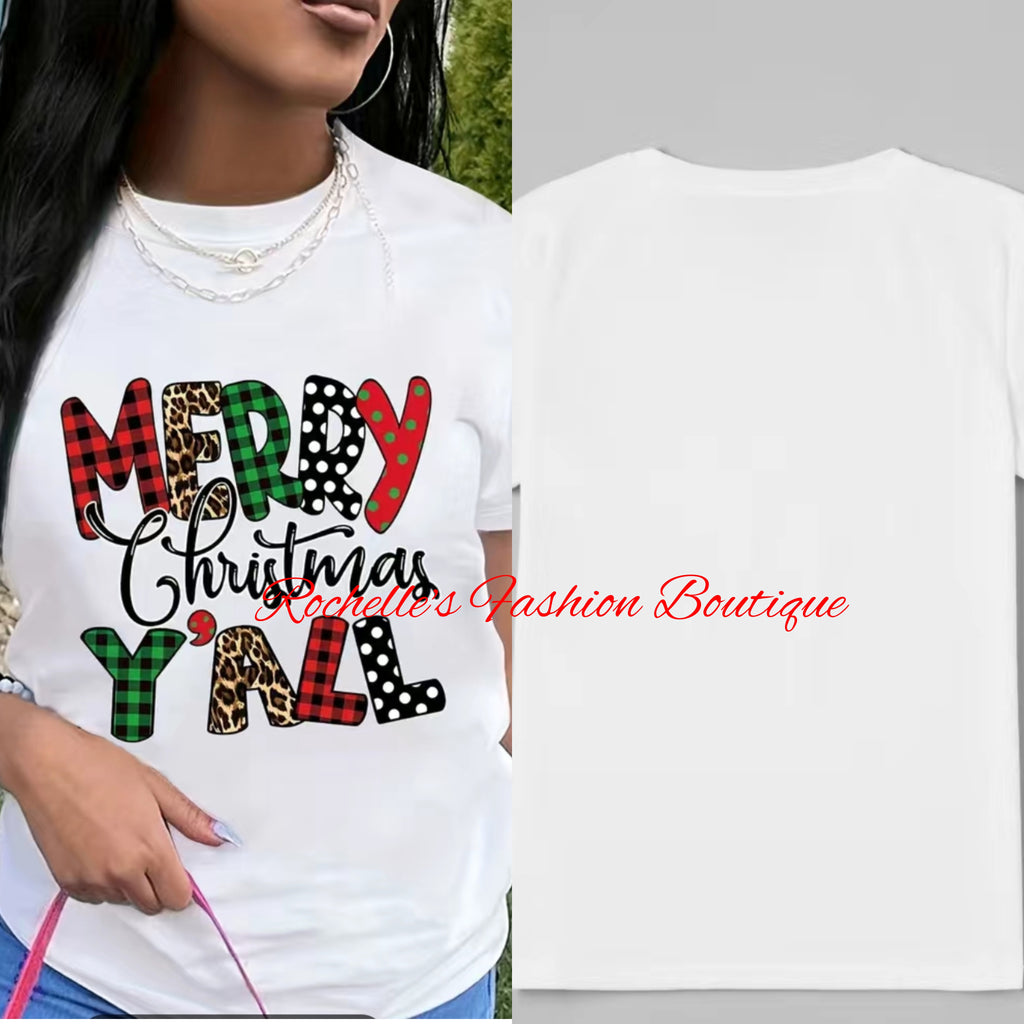 Merry Christmas Yall T- Shirt
