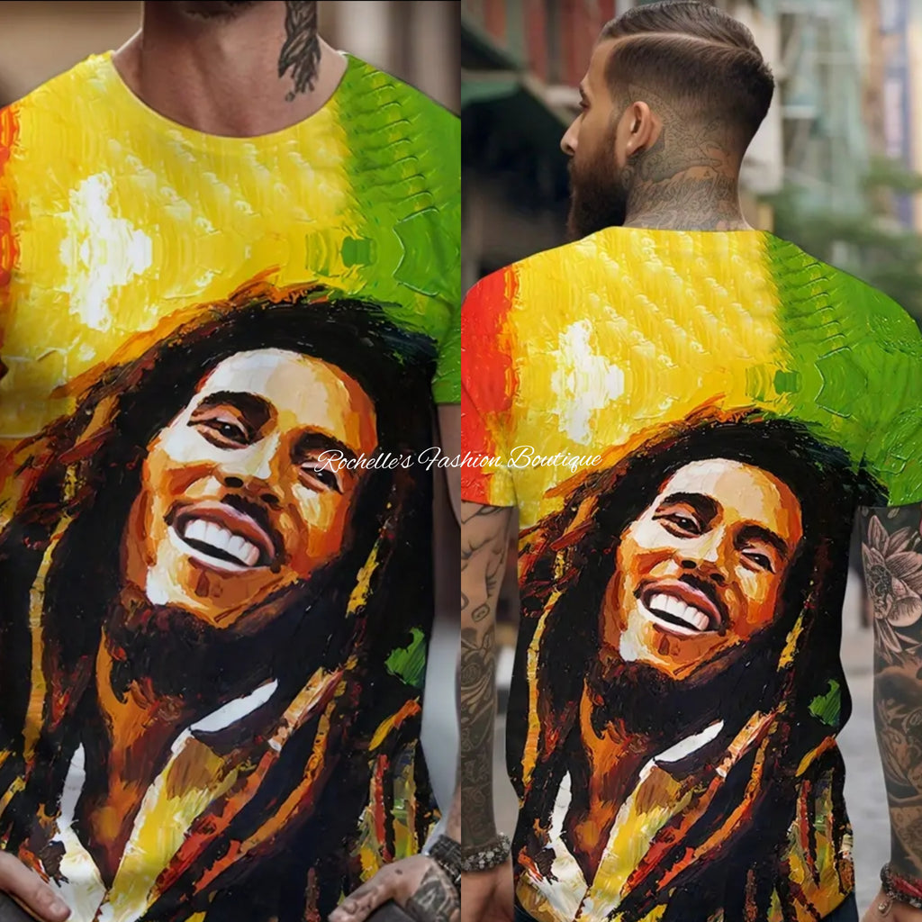 Muliti Color Bob Marley T-Shirt