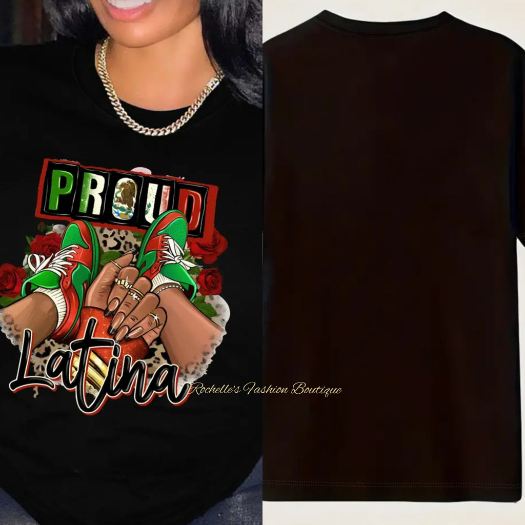 Black Proud Latina T-Shirt