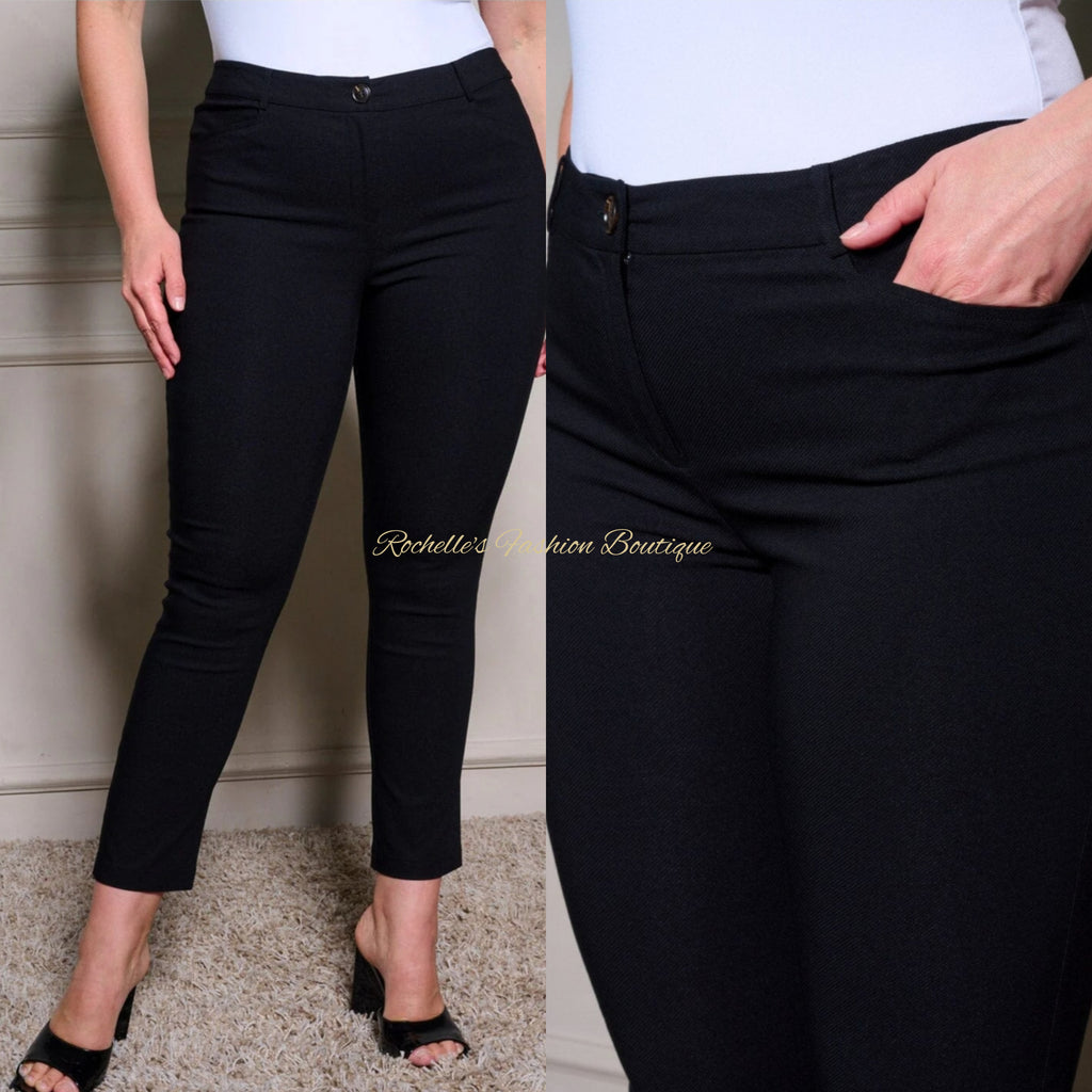 Black Plus Skinny Pants