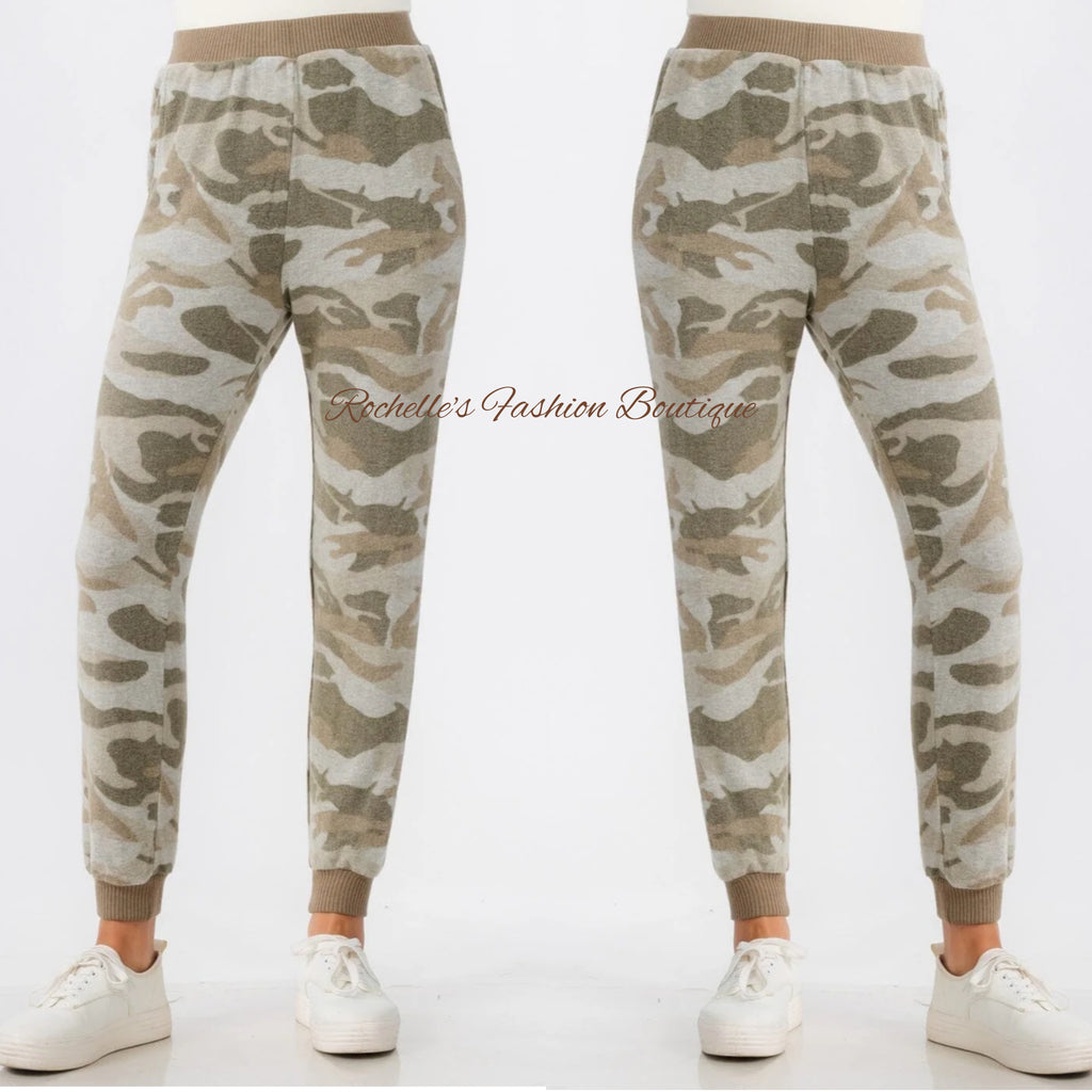 Camo Soft Grey Joggers Pants