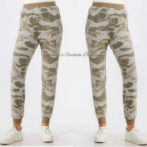 Camo Soft Grey Joggers Pants