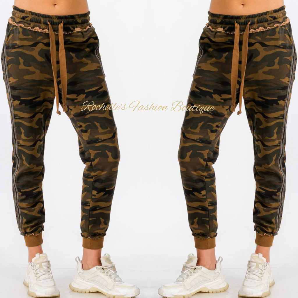 Olive Camo Joggers  Pants 2