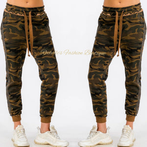 Olive Camo Joggers  Pants 2