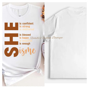 White She Is Me T-Shirt