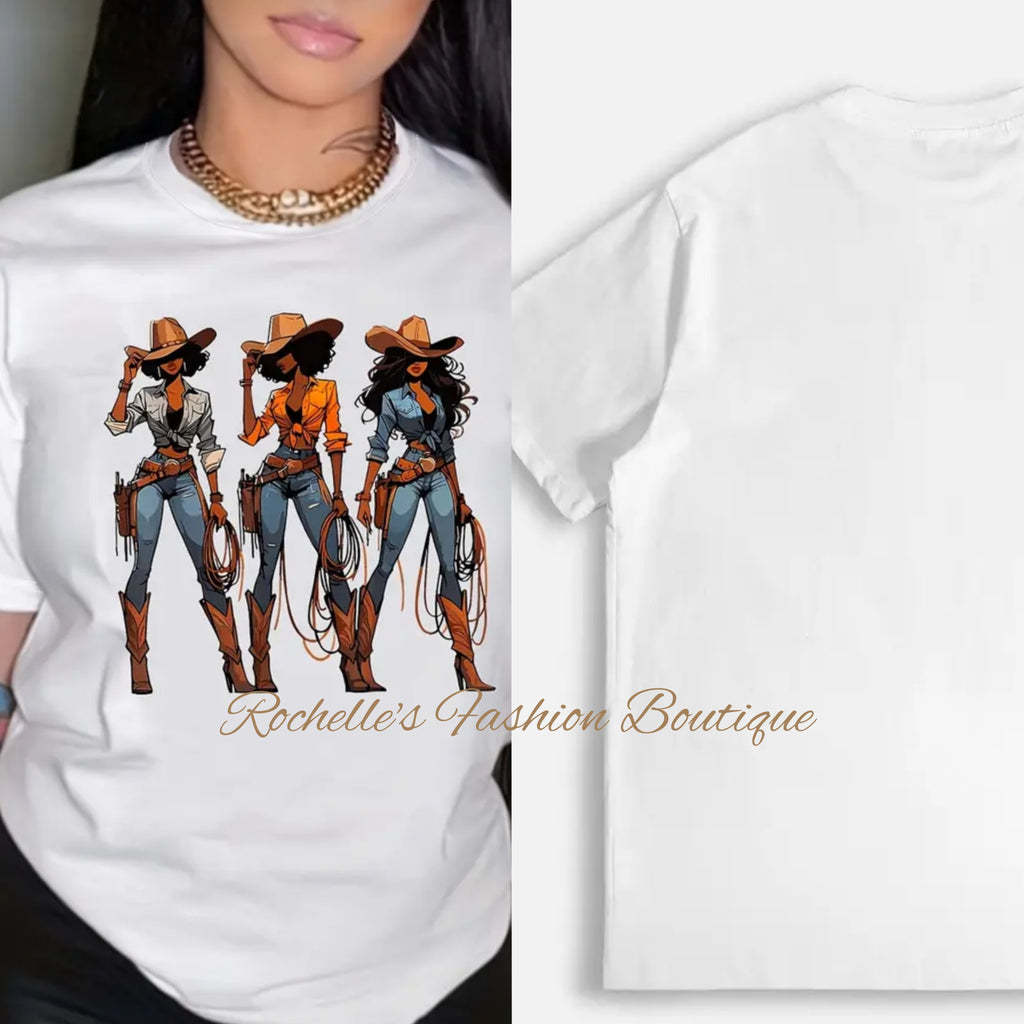 Cowgirl White T-Shirt