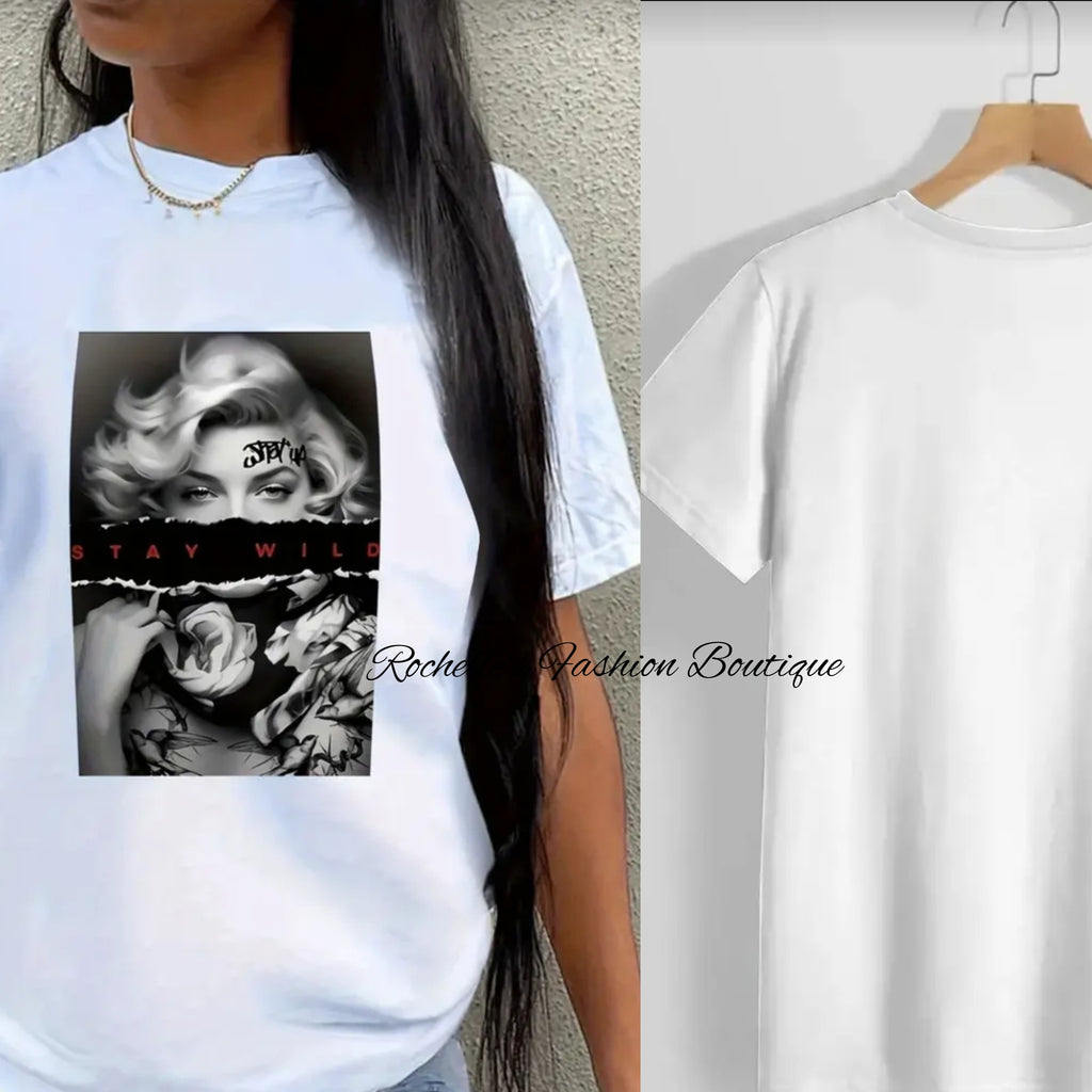 Stay Wild White T-Shirt
