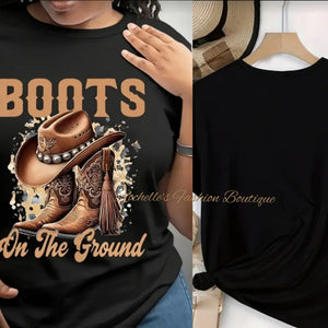 Black Boots On The Ground T-Shirt