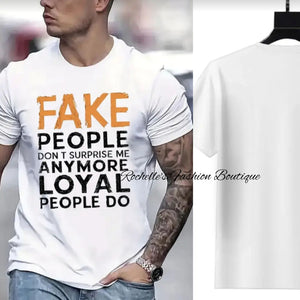 White Fake People T-Shirt