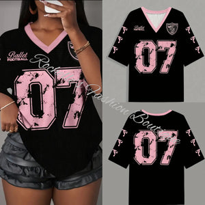 Pink and Black Jersey Shirt
