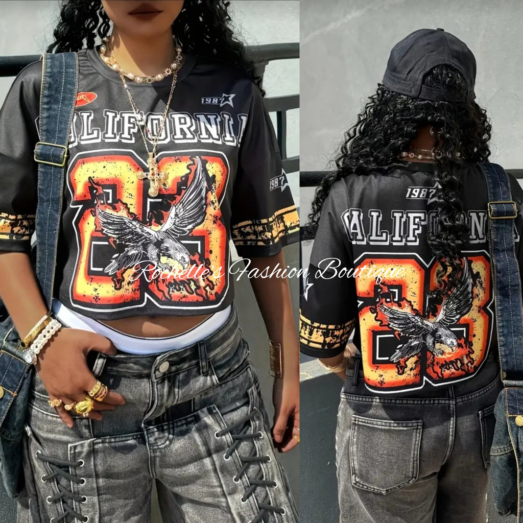 Black Muliti California T-Shirt