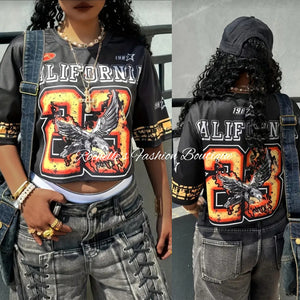 Black Muliti California T-Shirt
