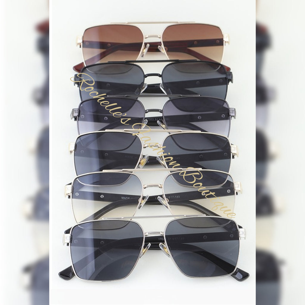 Classic Bolted Aviator Sunglasses