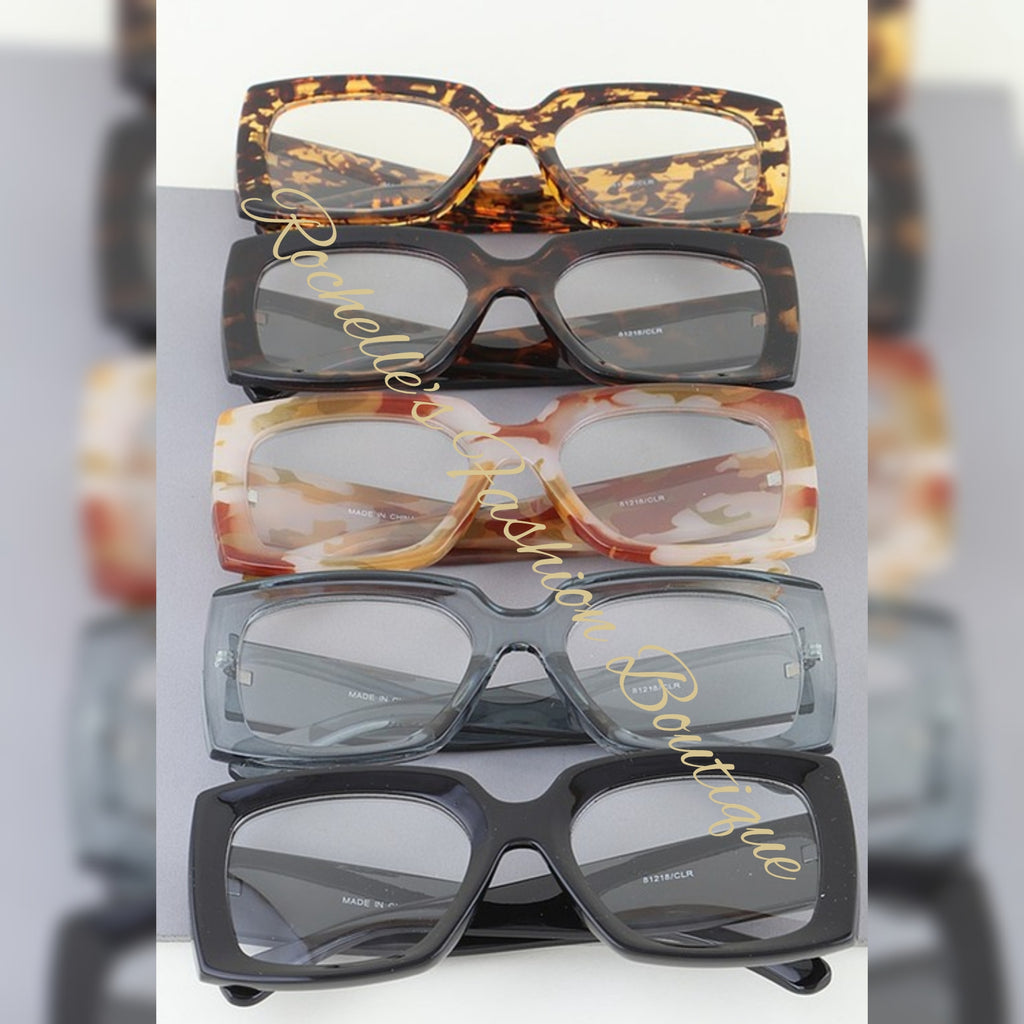 Boxy Pattern Optical Glasses