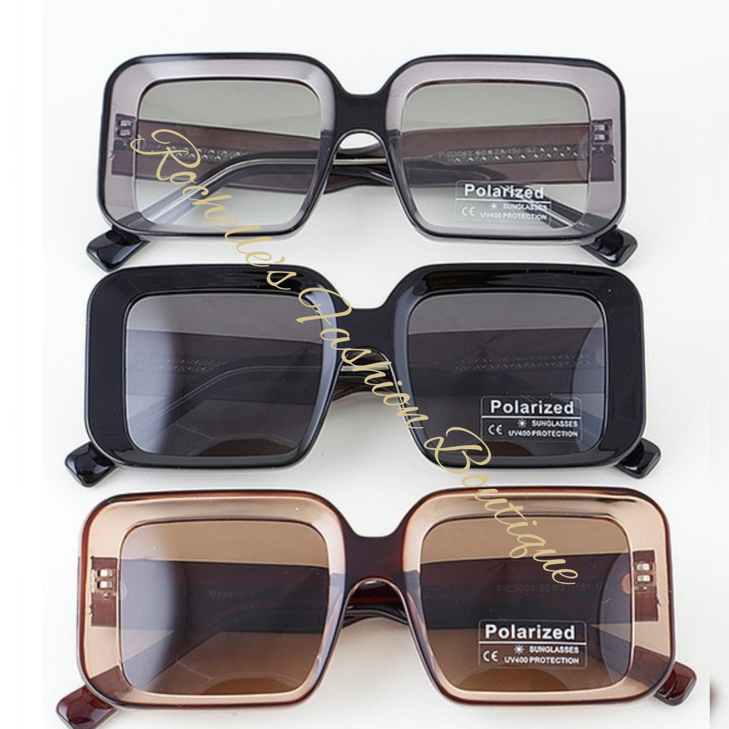 Polarized Modern Cubic Sunglasses
