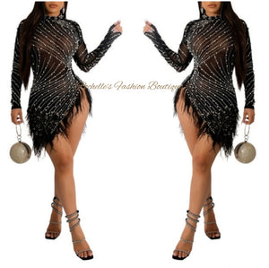 Hilo Rhinestone Mini Dress