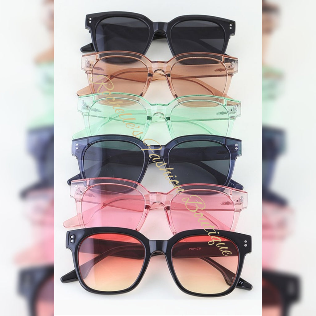 Bright Bolted Wayfarer Sunglasses