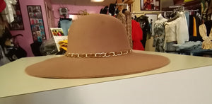 Brown Fedora Floppy Hat