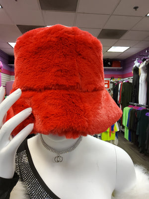 Red Fur Hat