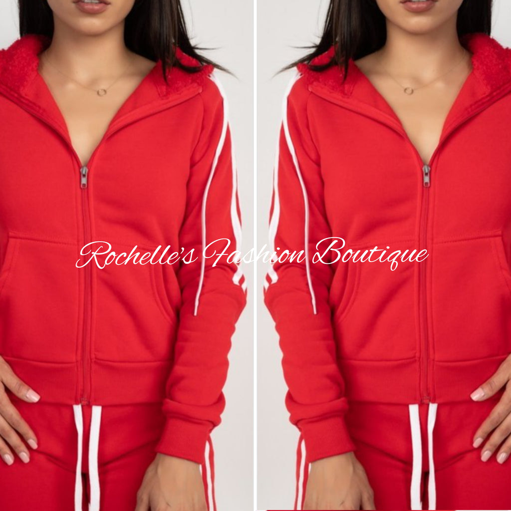 Red Two PC Fleece Set