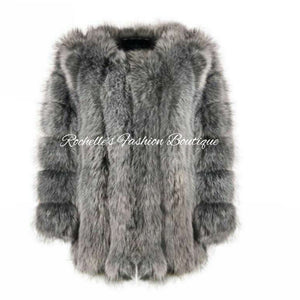 Grey Fur Coat