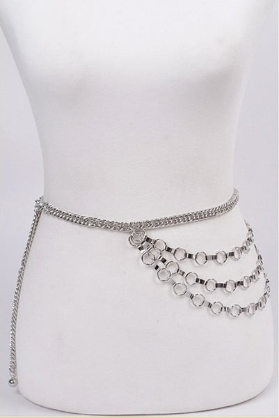 Layered chain belt hotsell