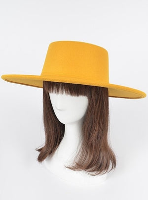 Mustard Fedora Hat