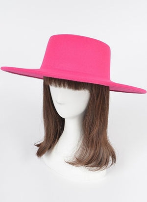 Fushia Pink Fedora Hat