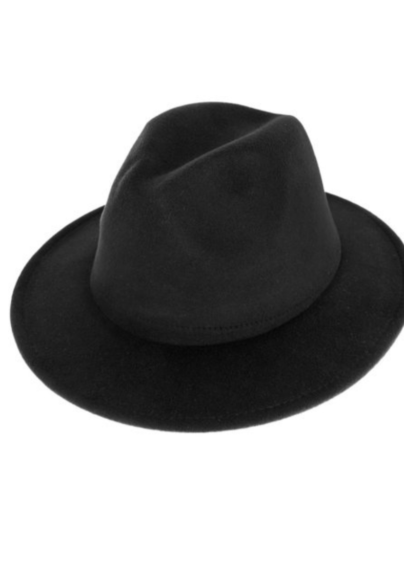 Brown Solid Fedora Hat